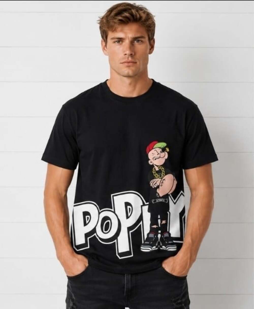 Reason Popeye Exclusive Collab Black T Shirt Mens 4XL New NWT T70 Excellent